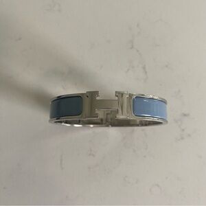 Hermes Bracelet - authentic - light blue and silver